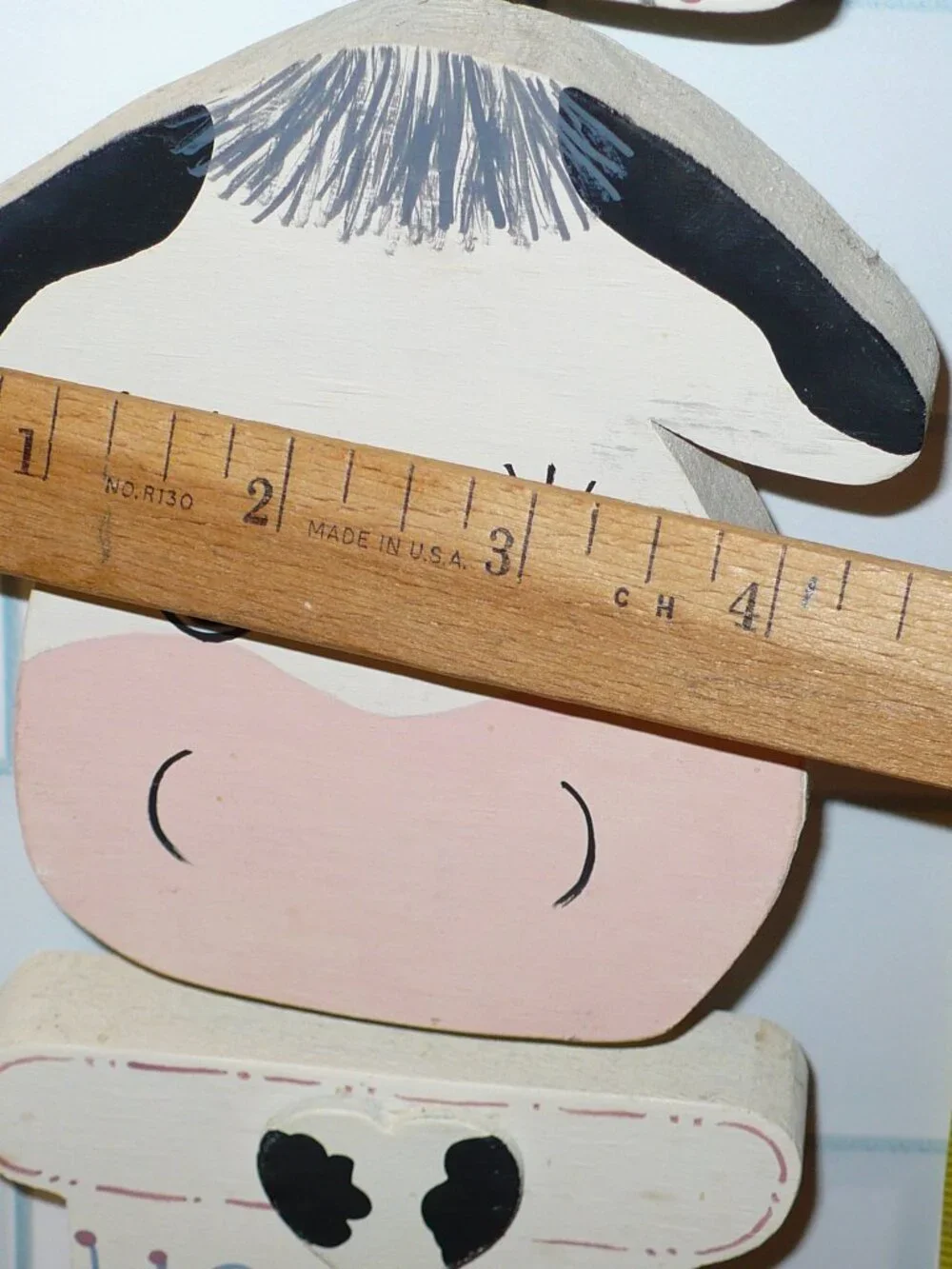 Vintage 1990's Cottagecore Farmhouse Sweet Clover Milk Handmade Wood Hanging